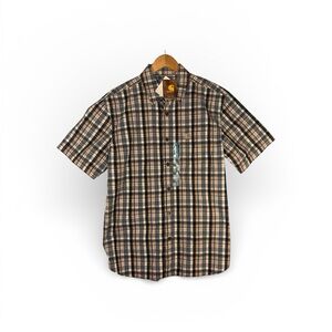 Carhartt Relaxed Fit Shirt Short Sleeve Large Lightweight Plaid New with Tags